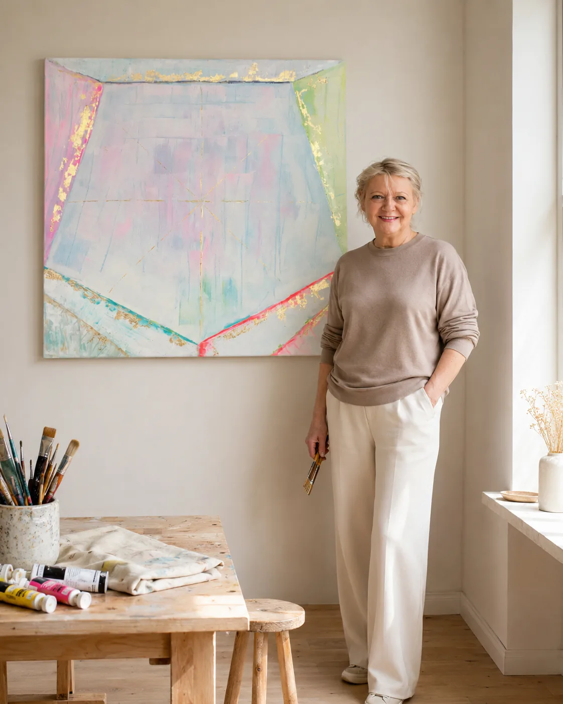 Margarete Scholtyssek in her studio